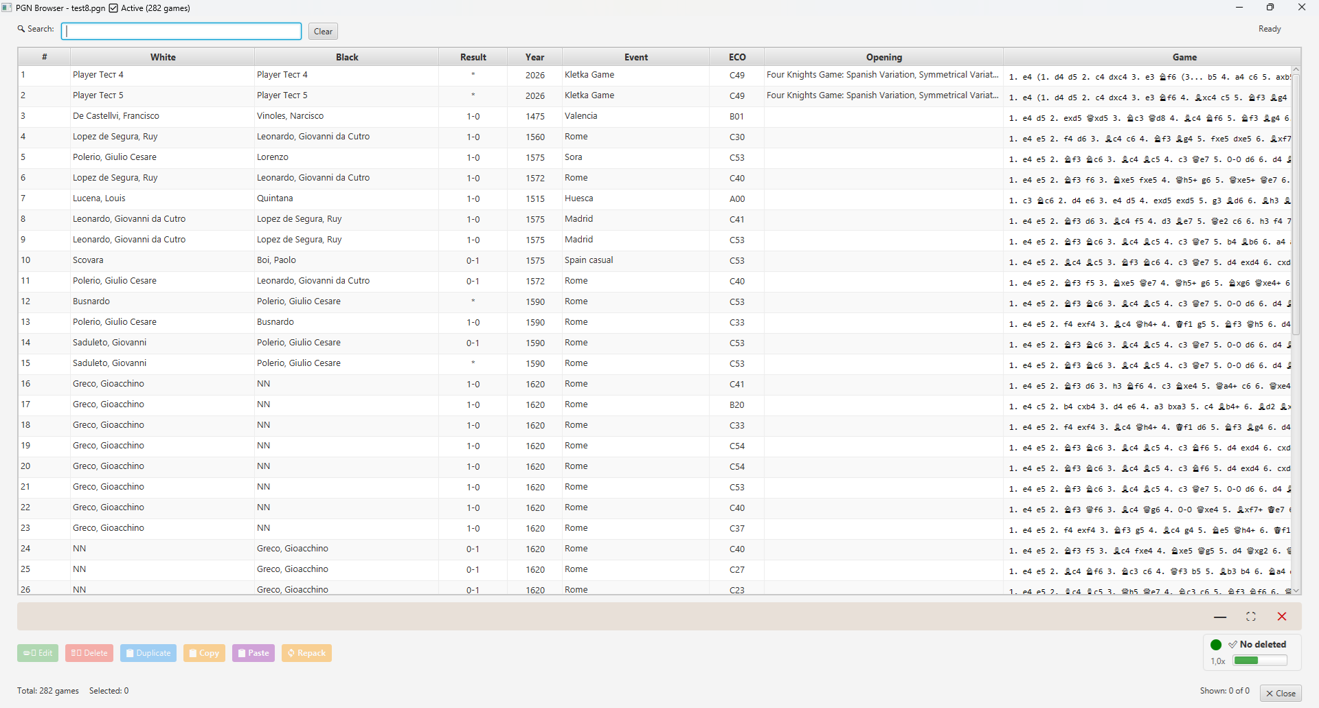 PGN browser
